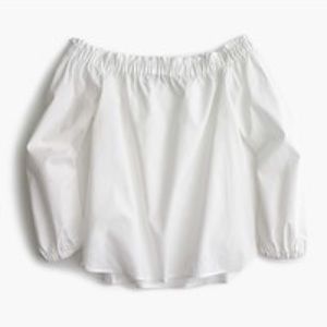 J Crew off-the-shoulder blouse
